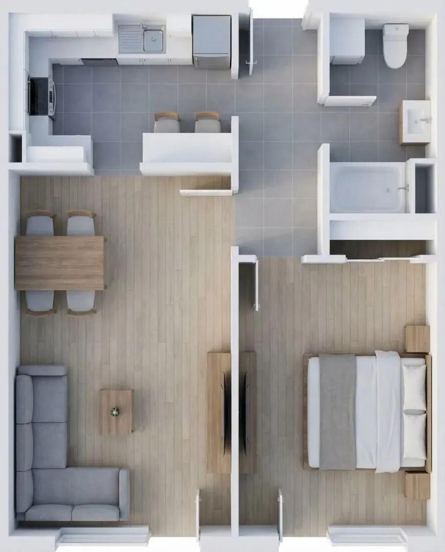 Prodaja, garsonjera, 32m², Kavač, Kotor