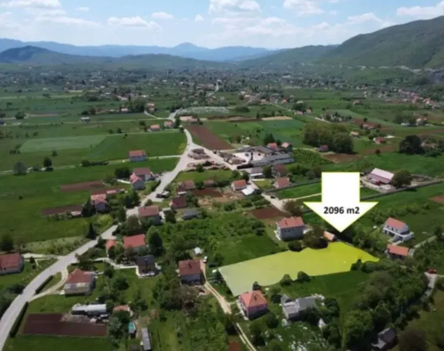 Prodaja, plac, 2096m², Gornje Polje, Nikšić