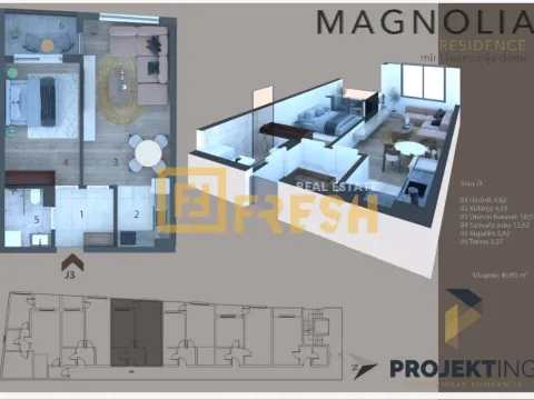 Prodaja, jednosoban stan, 48m², Cetinje, Crna Gora - image 7