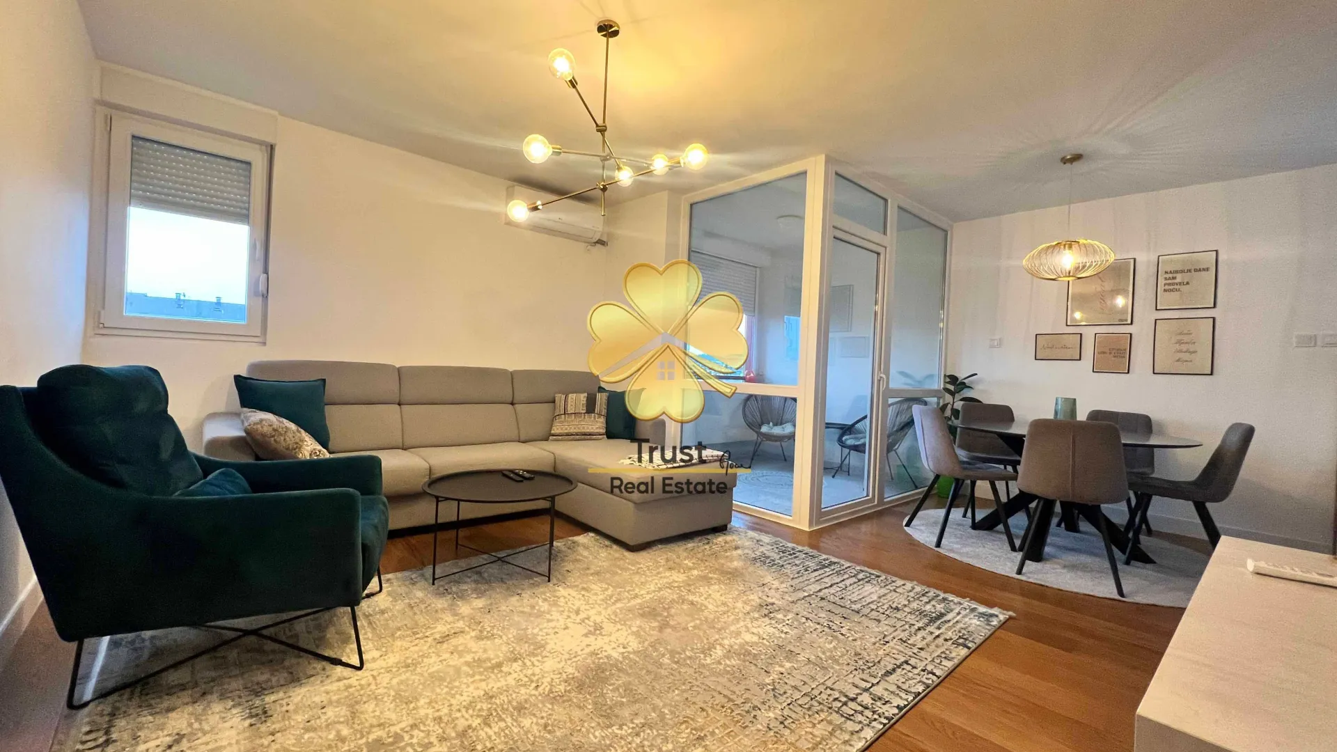 Rent, one bedroom apartment, 53m², Blok 5, Podgorica