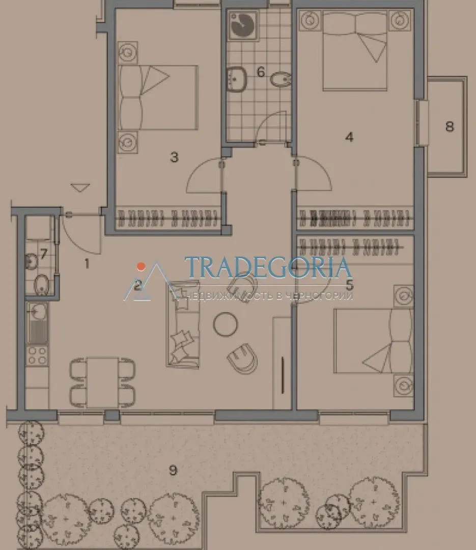 Prodaja, trosoban stan, 198m², Dobrota, Kotor