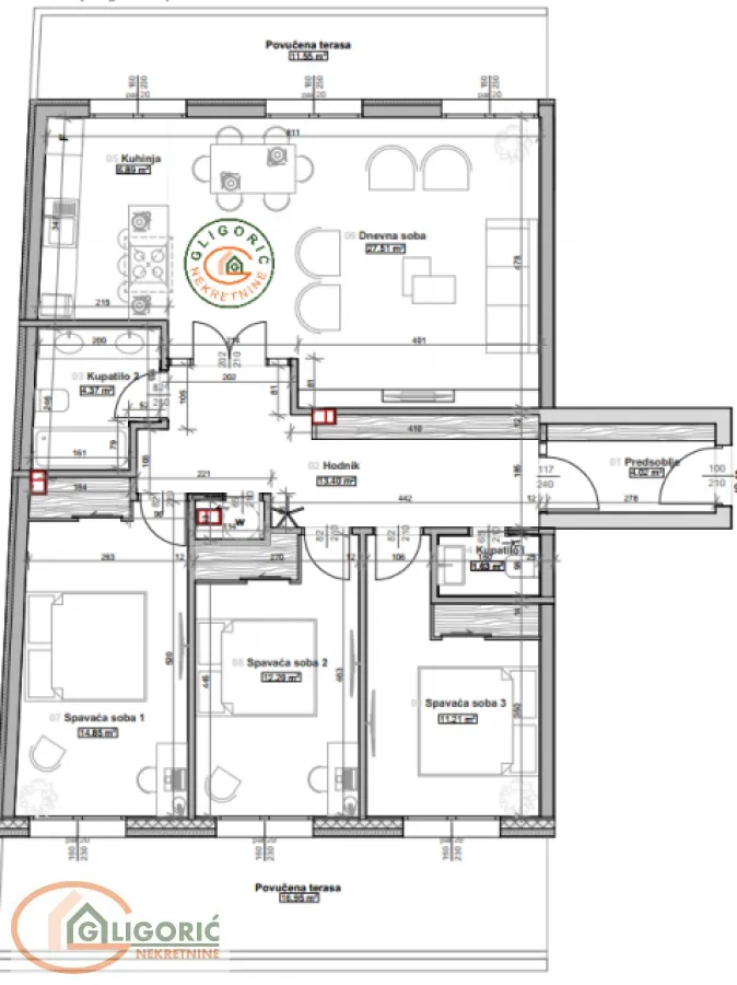 Prodaja, četvorosoban stan, 125m², Vukov Spomenik, Zvezdara Sve Podlokacije