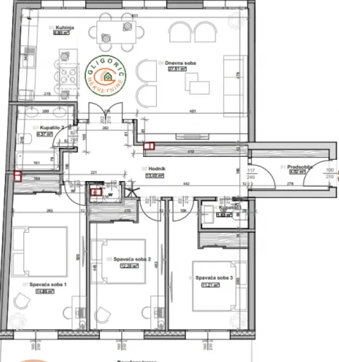Prodaja, četvorosoban stan, 125m², Vukov Spomenik, Zvezdara Sve Podlokacije