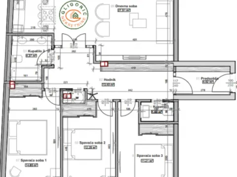 Sale, four bedroom apartment, 125m², Vukov Spomenik, Zvezdara Sve Podlokacije