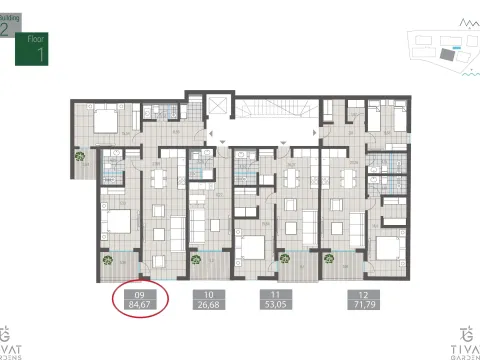 Sale, two bedroom apartment, 85m², Centar, Tivat - image 8