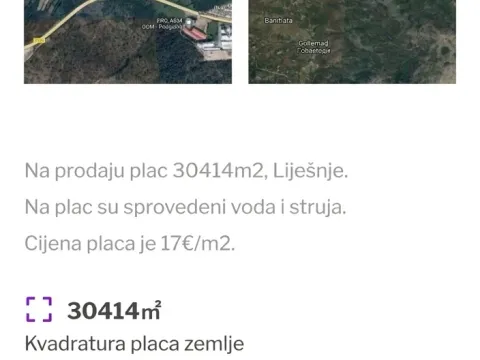 Prodaja, plac, 30414m², Lješanska Nahija, Podgorica - image 2