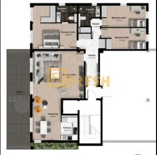 Prodaja, trosoban stan, 169m², Centar, Podgorica