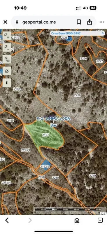Prodaja, plac, 2542m², Bar, Crna Gora