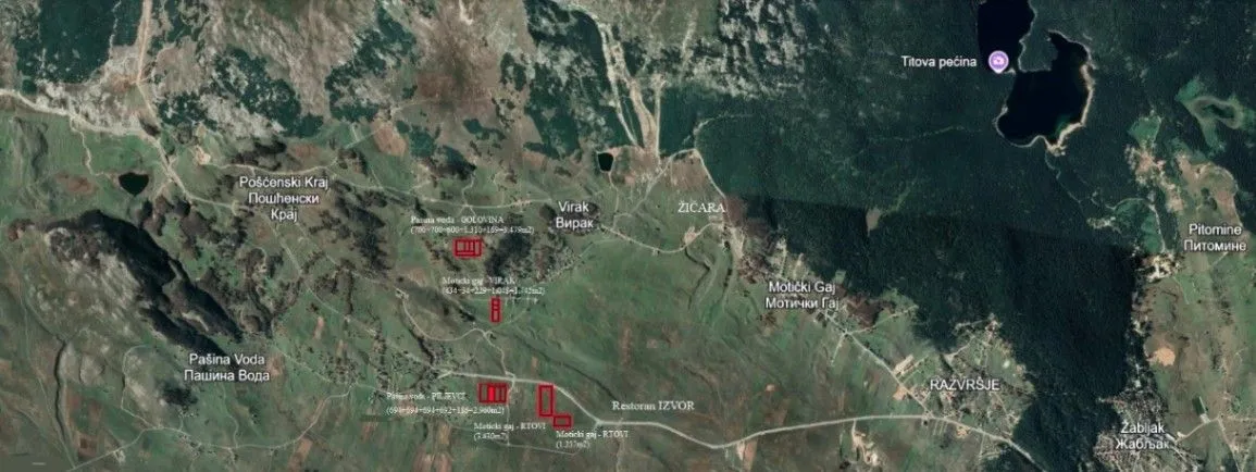Prodaja, plac, 694m², Pašina Voda, Žabljak