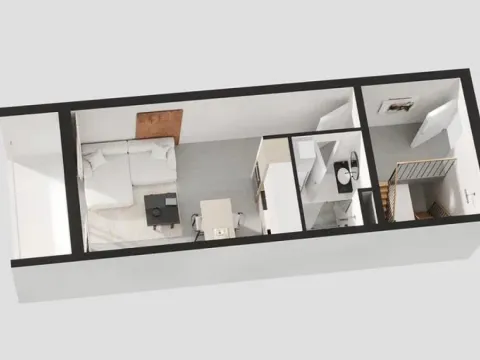 Sale, studio apartment, 28m², Tivat, Crna Gora - image 4