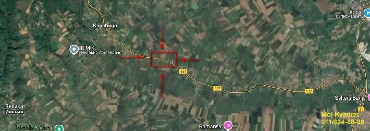 Prodaja, plac, 95m², Koraćica, Mladenovac