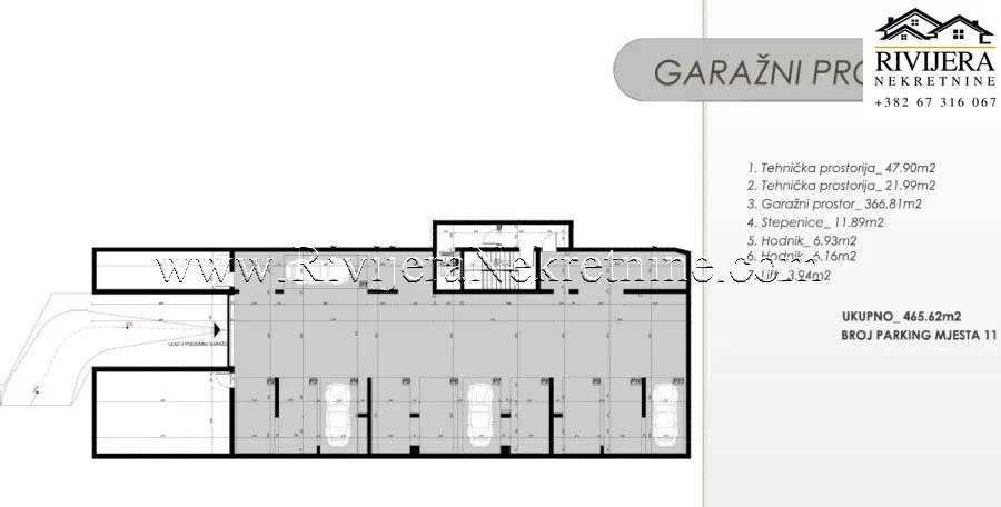 Prodaja, jednosoban stan, 50m², Kava, Tivat
