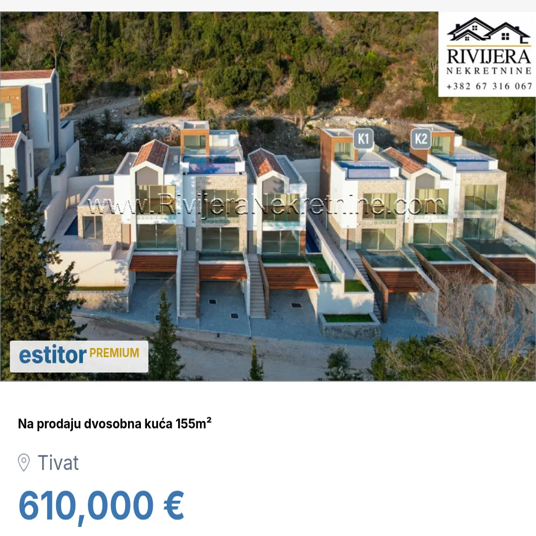 Prodaja, kuća, 155m², Tivat, Crna Gora