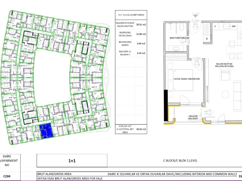 Prodaja, jednosoban stan, 50m², Ilino, Bar - image 11