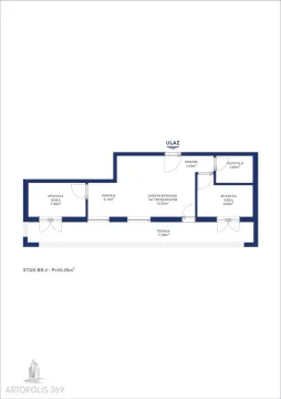 Prodaja, dvosoban stan, 56m², Ledine, Beograd - image 7