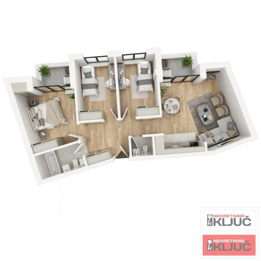 Prodaja, četvorosoban stan, 81m², Podbara, Novi Sad Sve Podlokacije