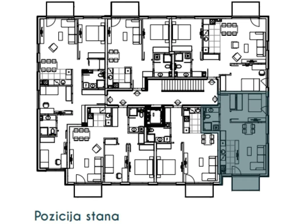 Sale, two bedroom apartment, 50m², Altina, Beograd