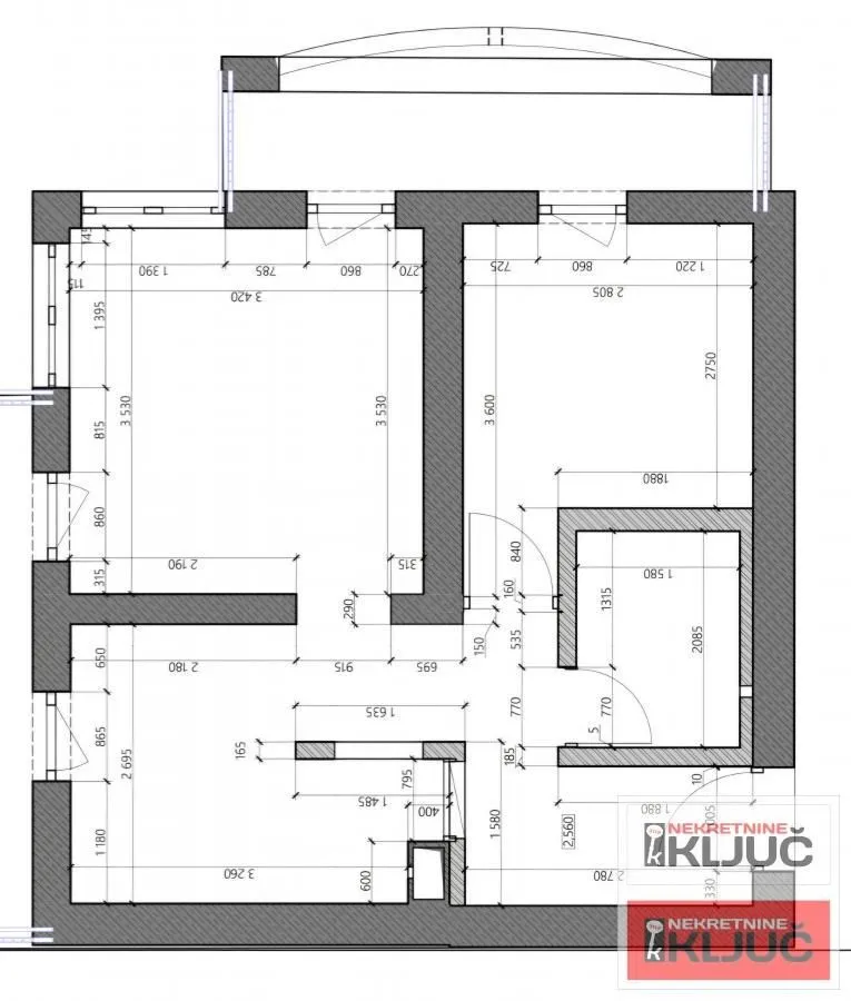 Prodaja, dvosoban stan, 49m², Nova Detelinara, Novi Sad Sve Podlokacije