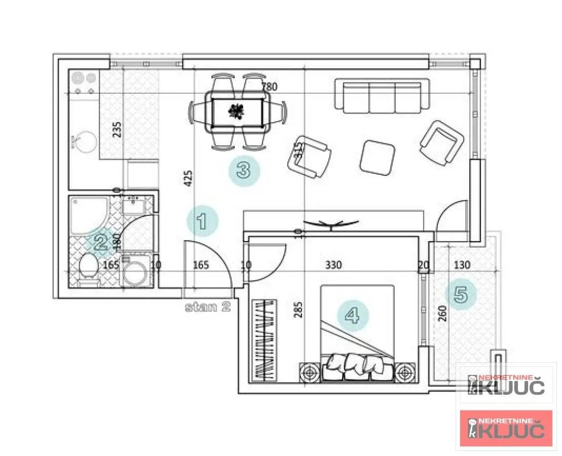 Prodaja, dvosoban stan, 41m², Petrovaradin, Novi Sad