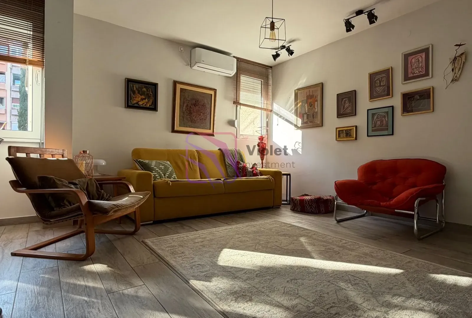 Rent, one bedroom apartment, 60m², Blok 5, Podgorica