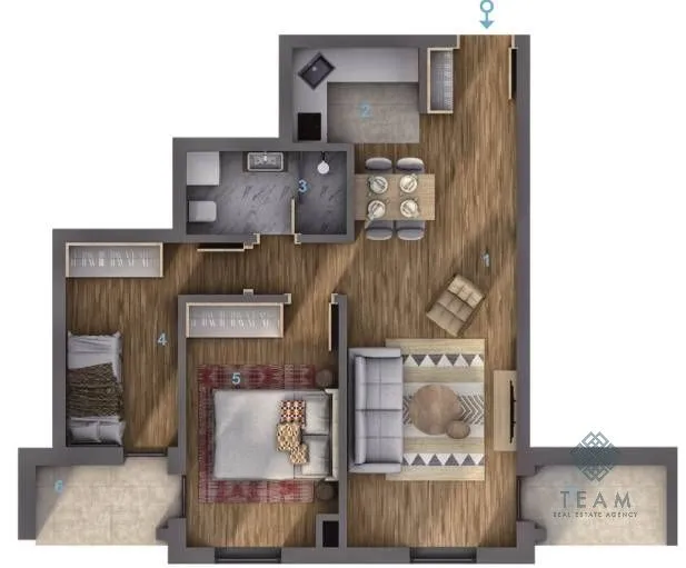 Prodaja, dvosoban stan, 60m², Centar, Kolašin