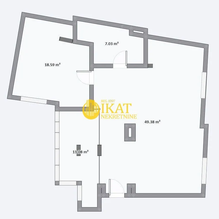 Prodaja, trosoban stan, 86m², Kalenić Pijaca, Vračar Sve Podlokacije
