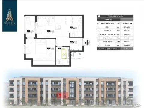 Prodaja, jednosoban stan, 39m², Zabjelo, Podgorica - image 4