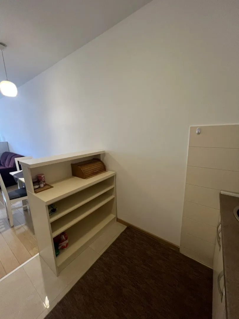 Kuhinjski prostor sa pregradnom policom.
