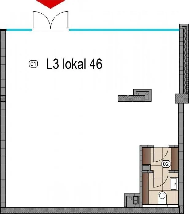 Sale, office space, 68m², Tošin bunar, Novi Beograd Sve Podlokacije