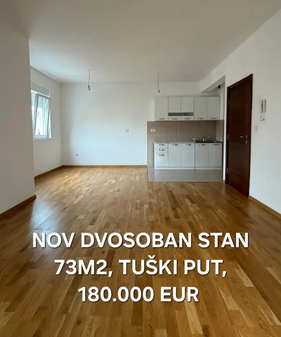 Prodaja, dvosoban stan, 73m², Tuški Put, Podgorica