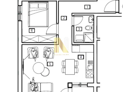 Sale, one bedroom apartment, 42m², Petrovaradin, Novi Sad