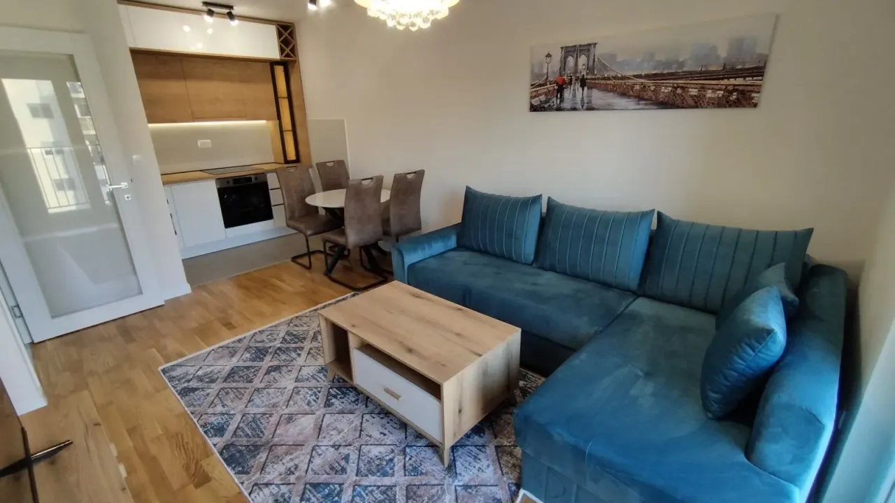 Rent, one bedroom apartment, 42m², Pobrežje, Podgorica