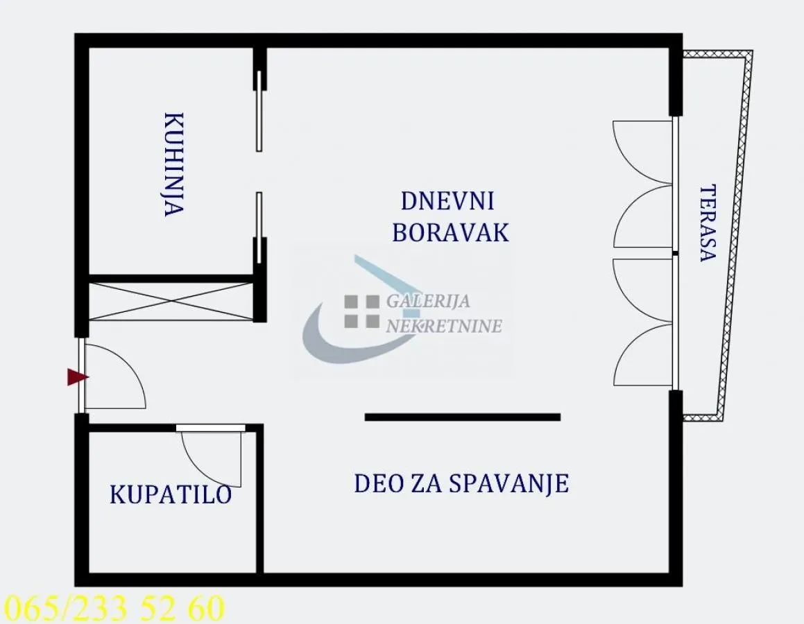 Prodaja, jednosoban stan, 37m², Vračar Hram, Vračar Sve Podlokacije