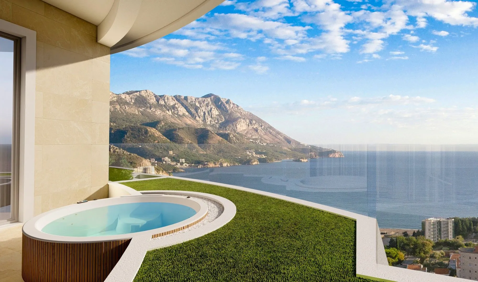 Sale, two bedroom apartment, 45m², Bečići, Budva