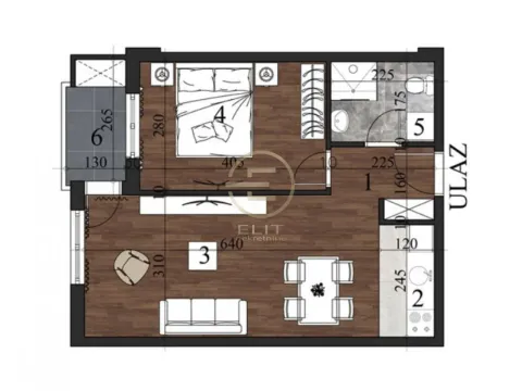 Sale, two bedroom apartment, 43m², Grbavica, Novi Sad Sve Podlokacije - image 1