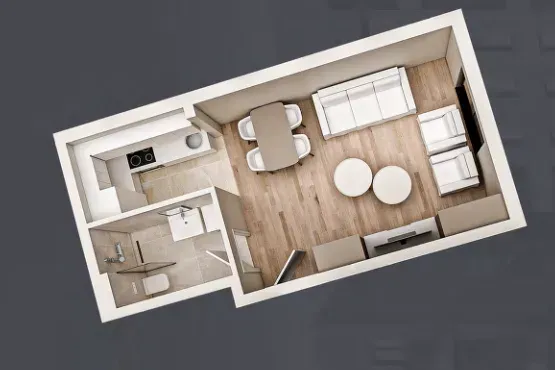 Sale, studio apartment, 27m², Zabjelo, Podgorica