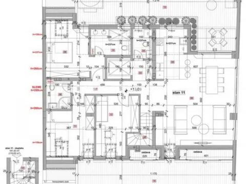 Sale, four bedroom apartment, 114m², Petrovaradin, Novi Sad