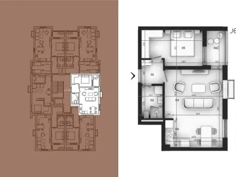 Prodaja, jednosoban stan, 47m², Tološi, Podgorica - image 8