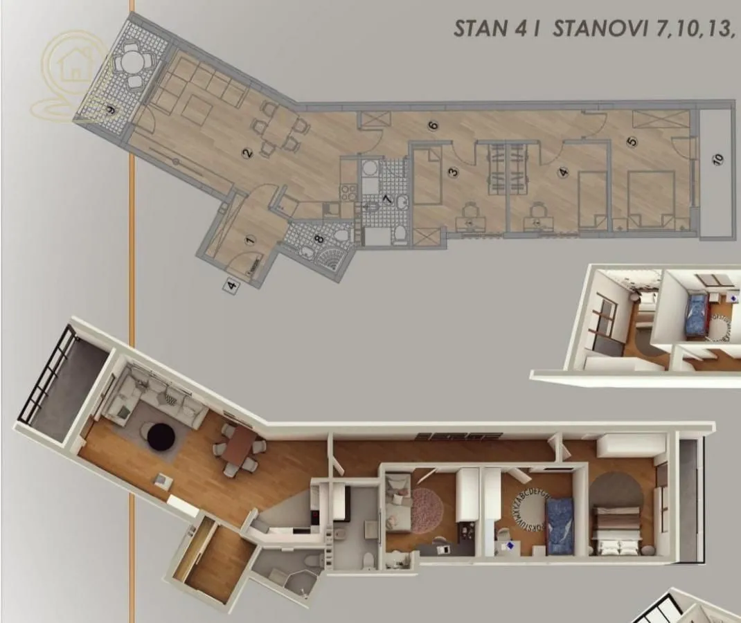 Sale, four bedroom apartment, 89m², Medijana, Niš