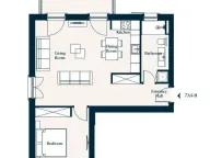 Sale, one bedroom apartment, 69m², Luštica Bay, Tivat - image 5