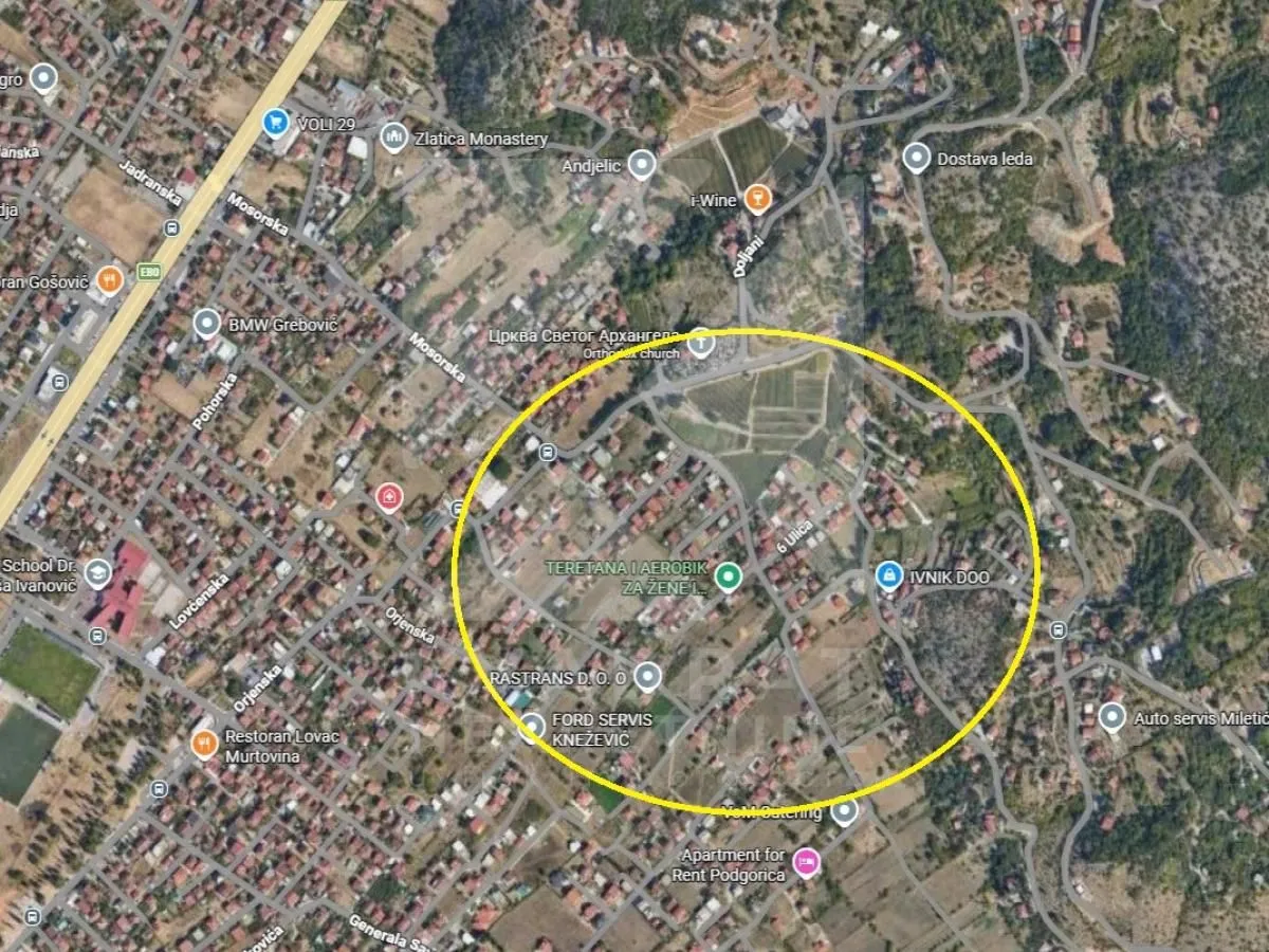 Prodaja, plac, 440m², Doljani, Podgorica
