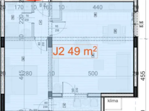 Sale, one bedroom apartment, 49m², Zabjelo, Podgorica