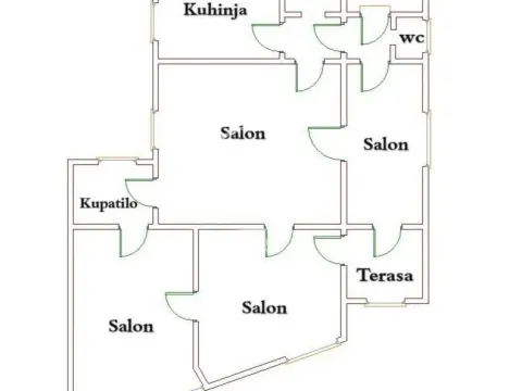 Prodaja, četvorosoban stan, 113m², Vračar Hram, Vračar Sve Podlokacije - image 4