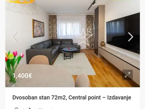 Izdavanje, dvosoban stan, 70m², Preko Morače, Podgorica - image 7