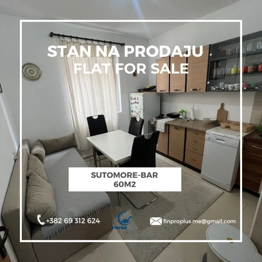 Prodaja, stan, 60m², Sutomore, Bar