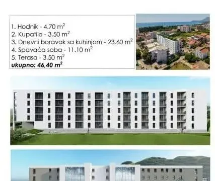 Prodaja, jednosoban stan, 46m², Ilino, Bar - image 3