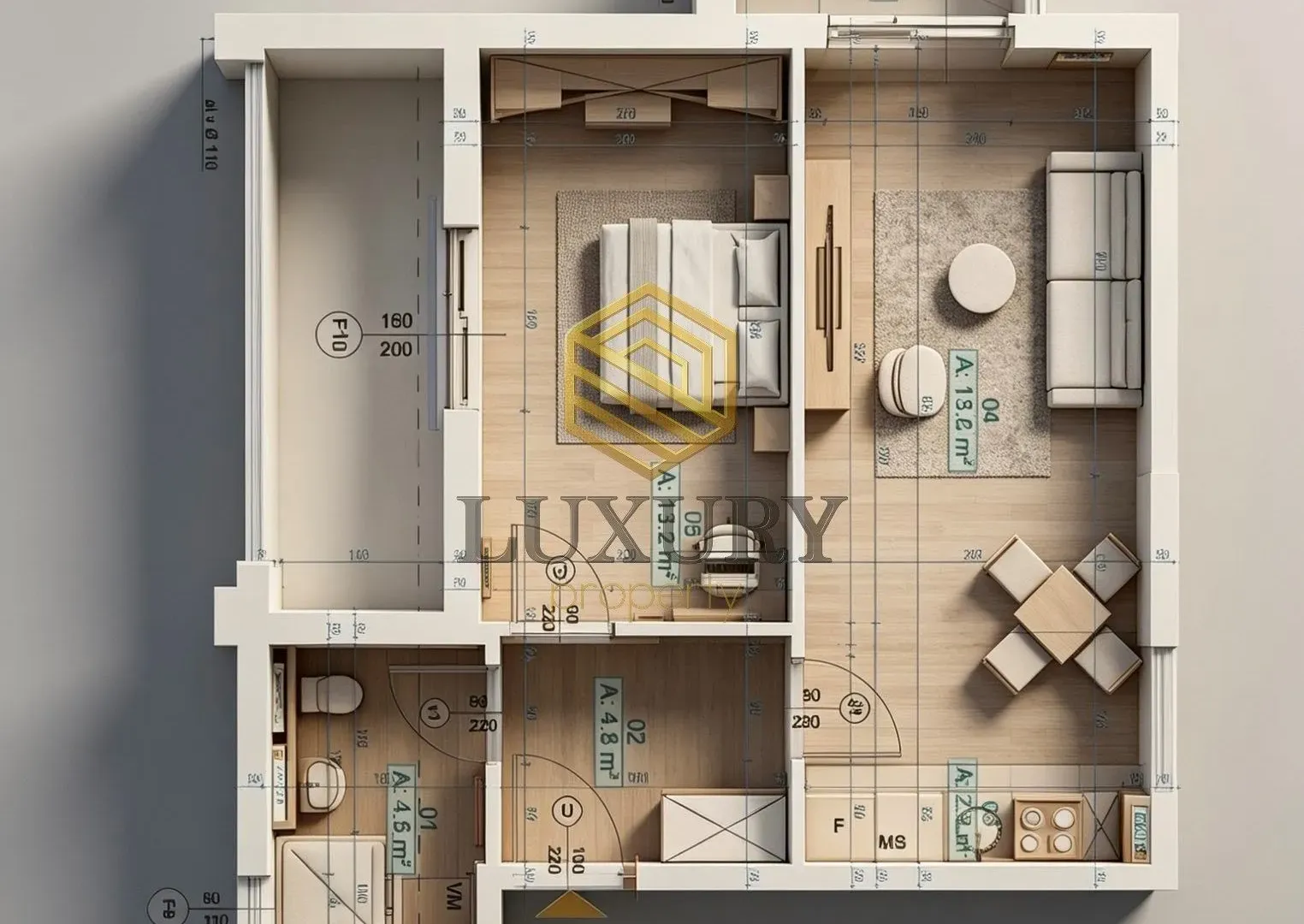Sale, one bedroom apartment, 47m², Centar, Kolašin