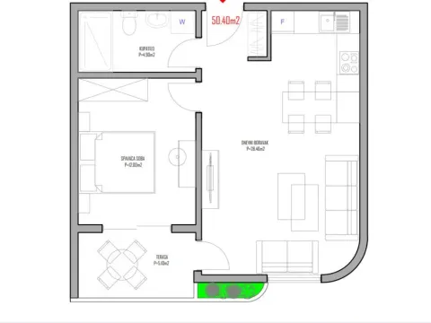 Prodaja, jednosoban stan, 50m², Ulcinj, Crna Gora - image 2