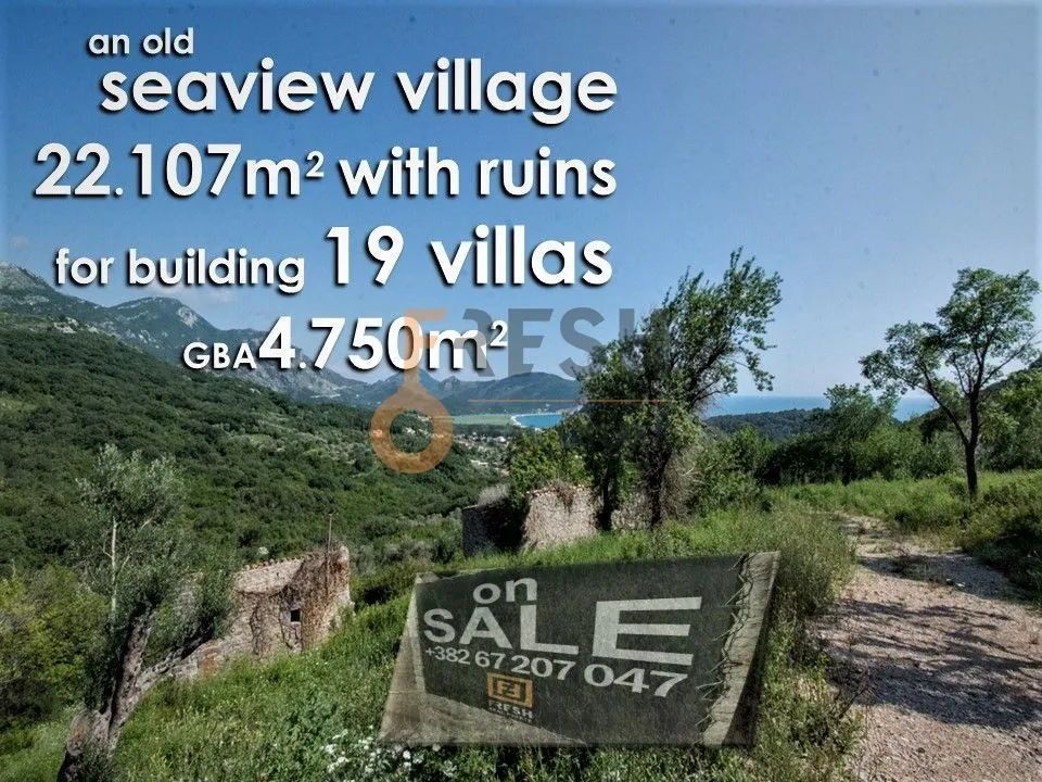 Prodaja, plac, 22107m², Budva, Crna Gora