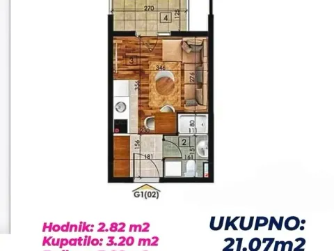 Prodaja, garsonjera, 22m², Zabjelo, Podgorica - image 4